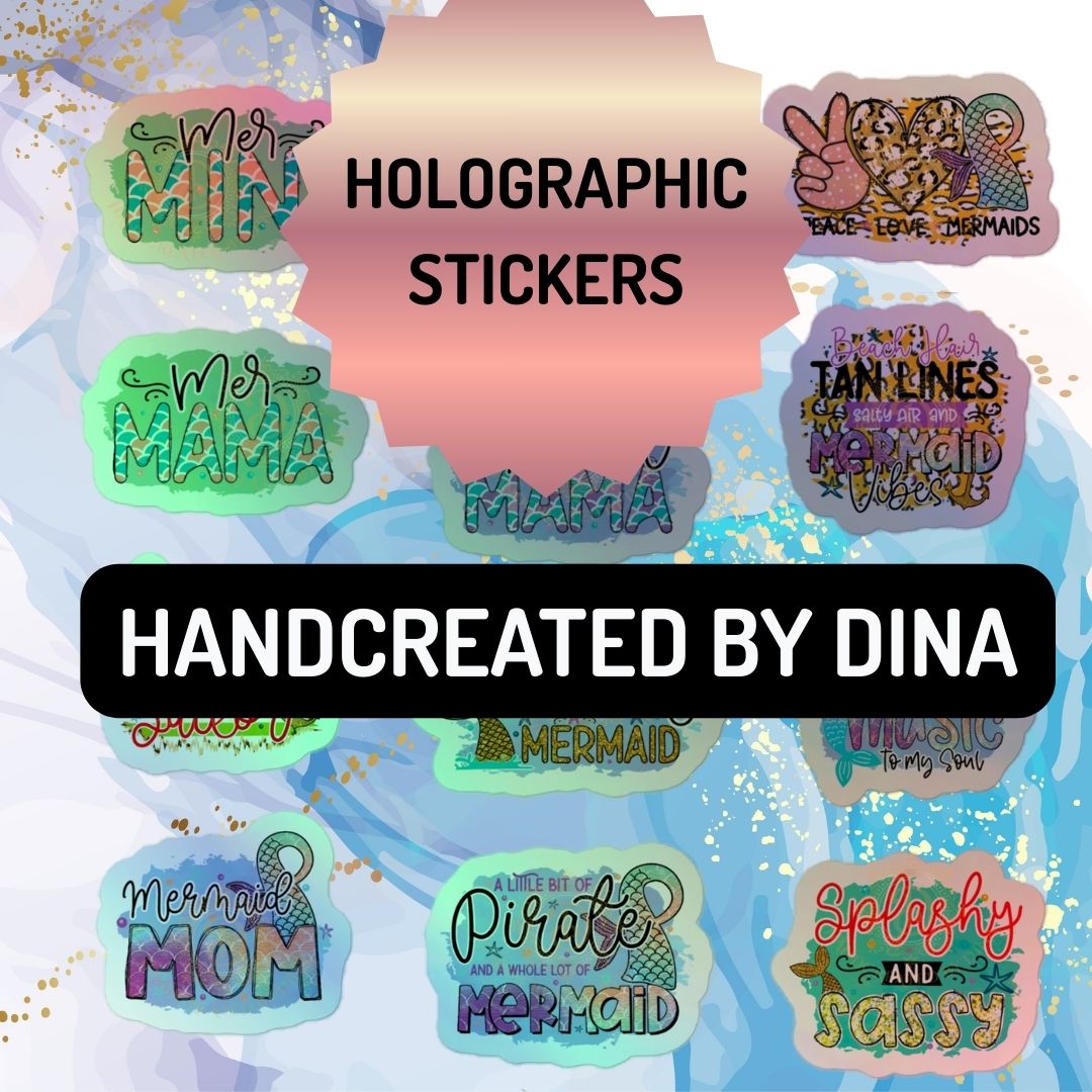 Holographic Mermaid Sticker Set 1