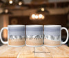 Glossy White Leaf Mug, Ceramic Coffee Mug, Tea Lover Cup, Customised Mug, White Mug Gift, Work from Home White Glossy Mug
