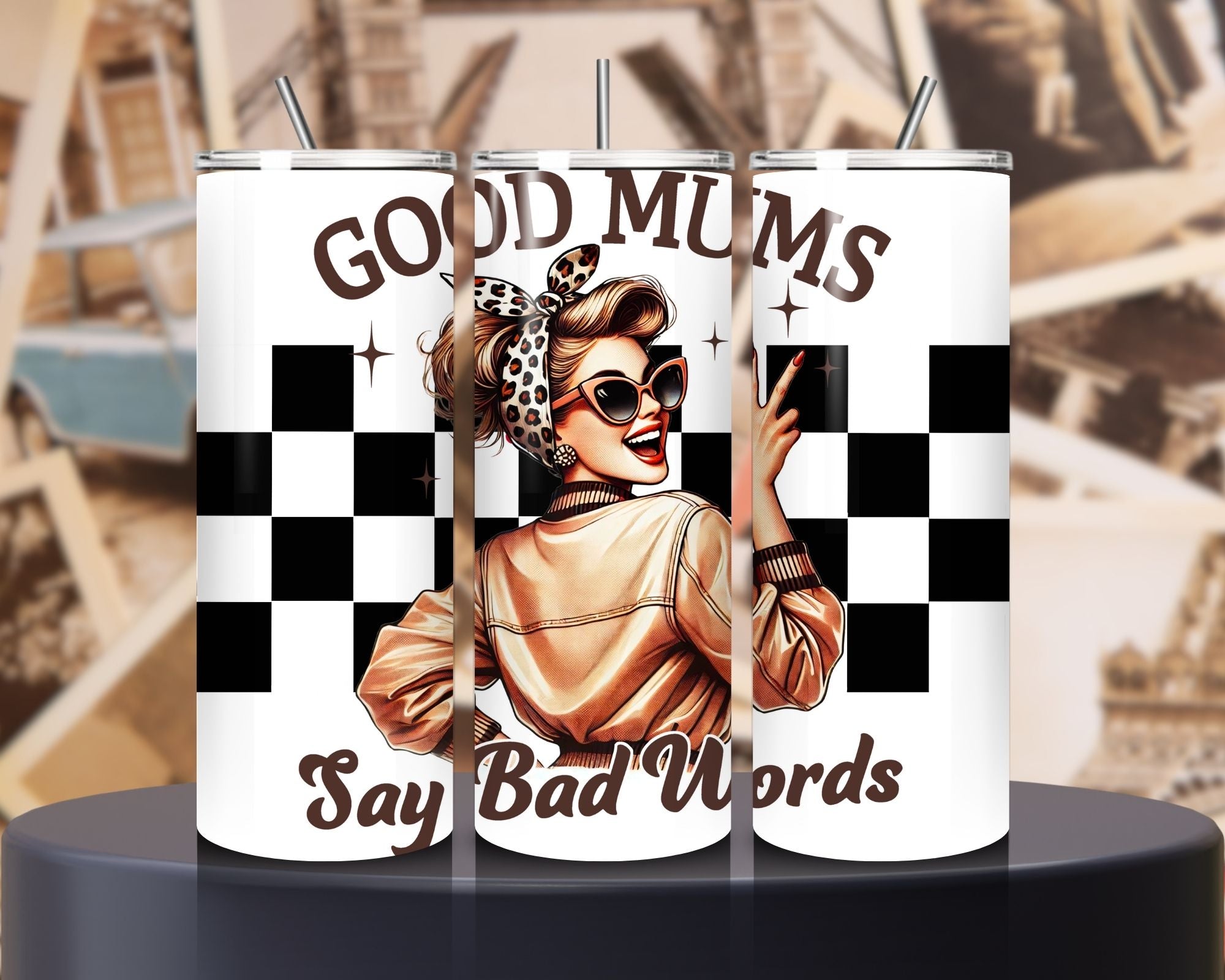 Good Mum Stainless Steel Tumbler, Sleek Double-Walled Insulated Cup for On-the-Go