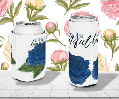 Rose Slim Can Cooler, Tall Drink Holder, Insulated Beverage Sleeve, Party Essential, Great For Events, Drink Keeper