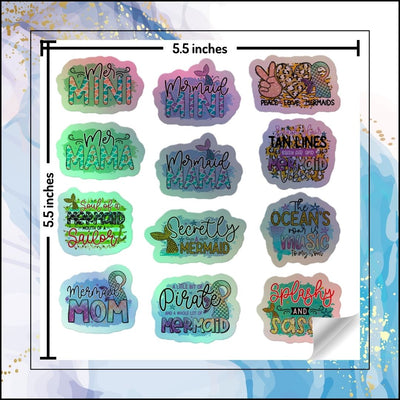Holographic Mermaid Sticker Set 1