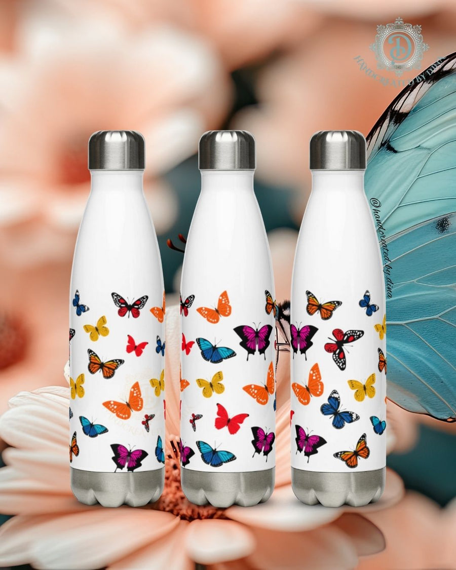 Butterfly Stainless Steel Water Bottle, Stylish Reusable Drink Container for Everyday Use, Great Gift for Eco-Conscious Friends