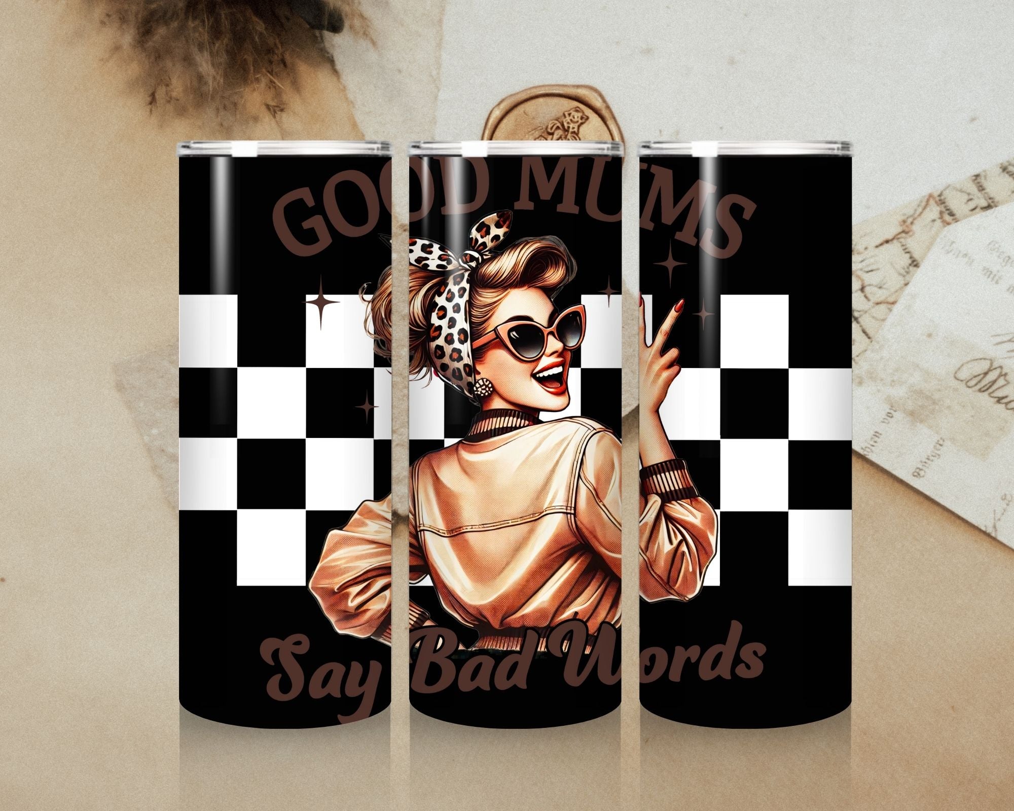 Good Mum Stainless Steel Tumbler, Sleek Double-Walled Insulated Cup for On-the-Go