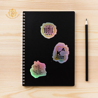 Holographic Affirmation Sticker Set 1, Durable Vinyl Notebook Sticker Set Perfect for Crafting