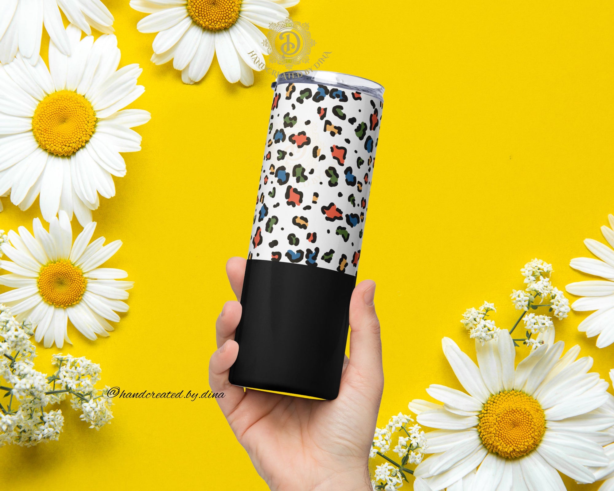 Leopard Print Stainless Steel Tumbler, Eco-Friendly Stylish Drinkware for Everyday Use