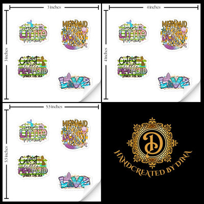 Bubble-free Dream Big Stickers, Durable Vinyl Mermaid Stickers Perfect for Notebooks and Laptops