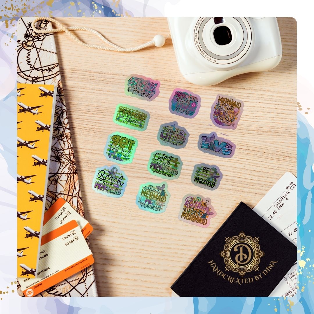 Holographic Mermaid Stickers Set 2