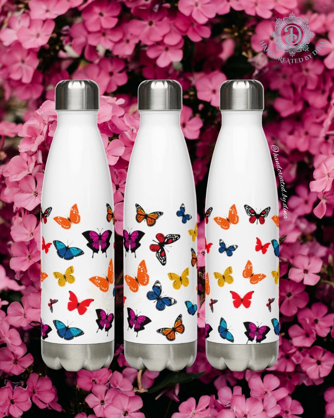 Butterfly Stainless Steel Water Bottle, Stylish Reusable Drink Container for Everyday Use, Great Gift for Eco-Conscious Friends