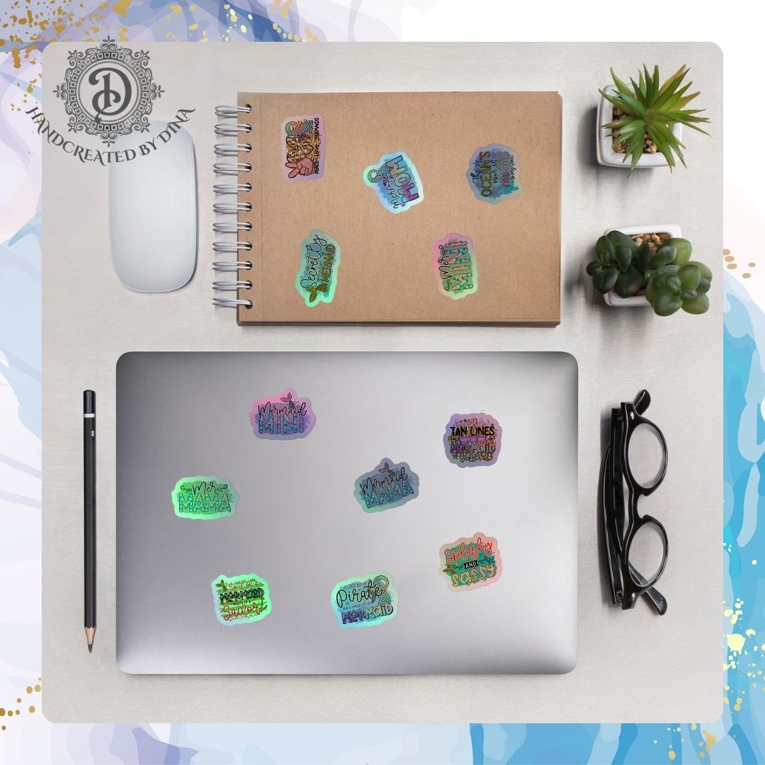Holographic Mermaid Sticker Set 1