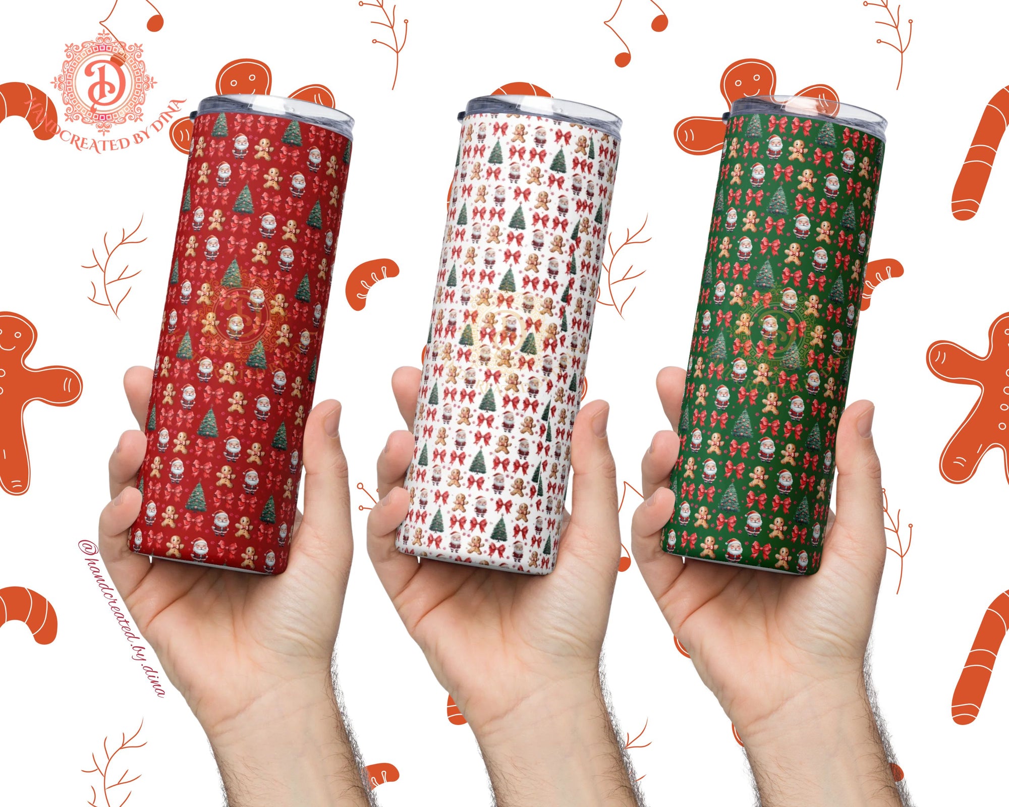 Red Christmas Stainless Steel Tumbler, Stylish Eco-Friendly Drinkware for Everyday Use, Ideal Birthday Gift for Friends & Family