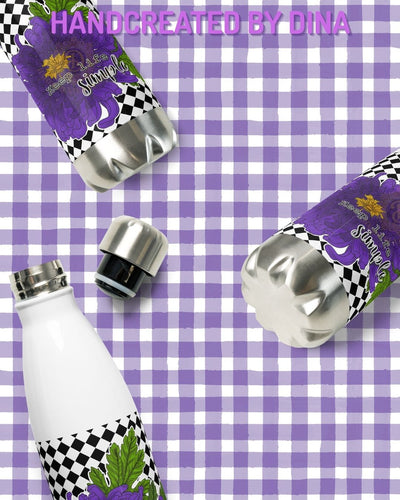 Chrysanthemum Stainless Steel Water Bottle, Durable Insulated Drink Container for Sports and Travel, Ideal Gift for Fitness Enthusiasts