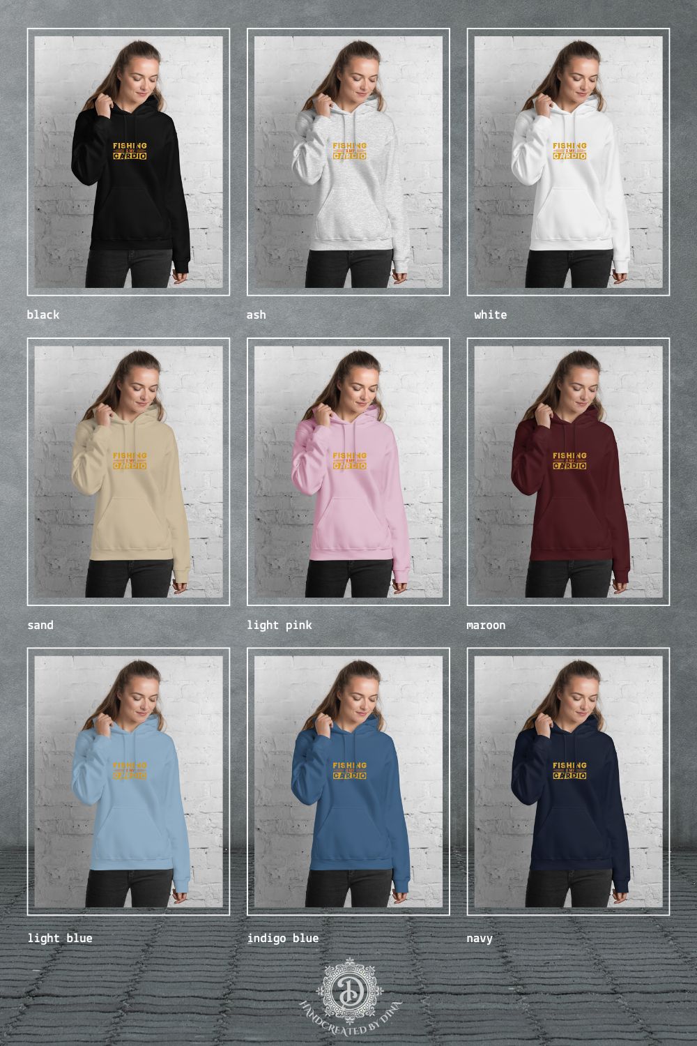 Fishing Is My Cardio Gildan 18500 Heavy Blend Hoodie, Unisex Style Hoodie