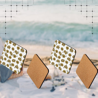 Lips Cork-back Coaster, Beverage Coaster, Coffee Coaster, Bar Decor, Sustainable Coaster, Drink Accessory, Gift for Hostess