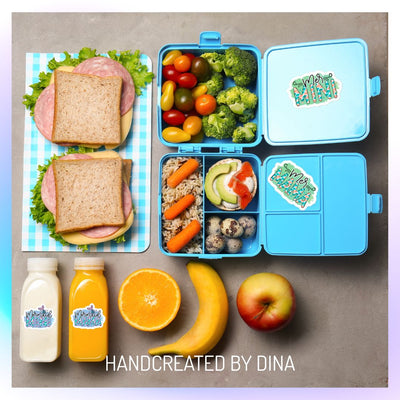 Mini Mermaid Kiss Cut Stickers, Bubble Free Vinyl Stickers Perfect for Kids Drink Bottles