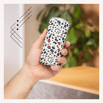 Leopard Print Can Cooler Sleeve, Stylish Beverage Holder for BBQs and Parties, Great Gift Idea for Friends and Family