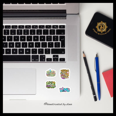 Bubble-free Dream Big Stickers, Durable Vinyl Mermaid Stickers Perfect for Notebooks and Laptops