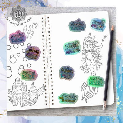 Holographic Mermaid Sticker Set 1