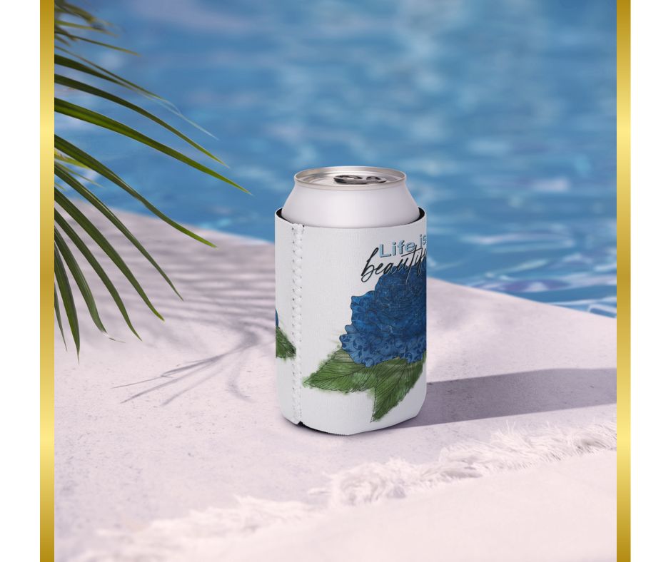 Rose Slim Can Cooler, Tall Drink Holder, Insulated Beverage Sleeve, Party Essential, Great For Events, Drink Keeper