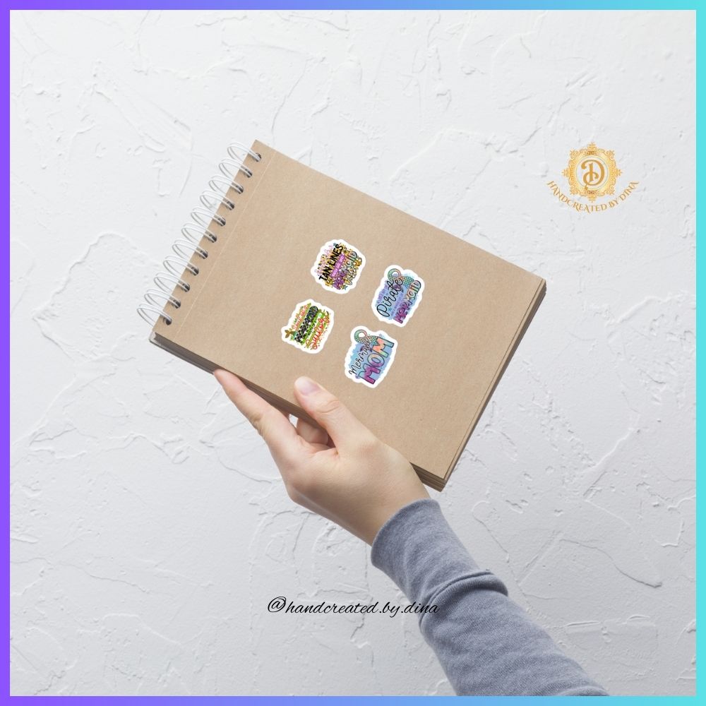 Bubble-free Mermaid Mom Stickers, Mermaid Stickers for Notebooks—Great for Crafting