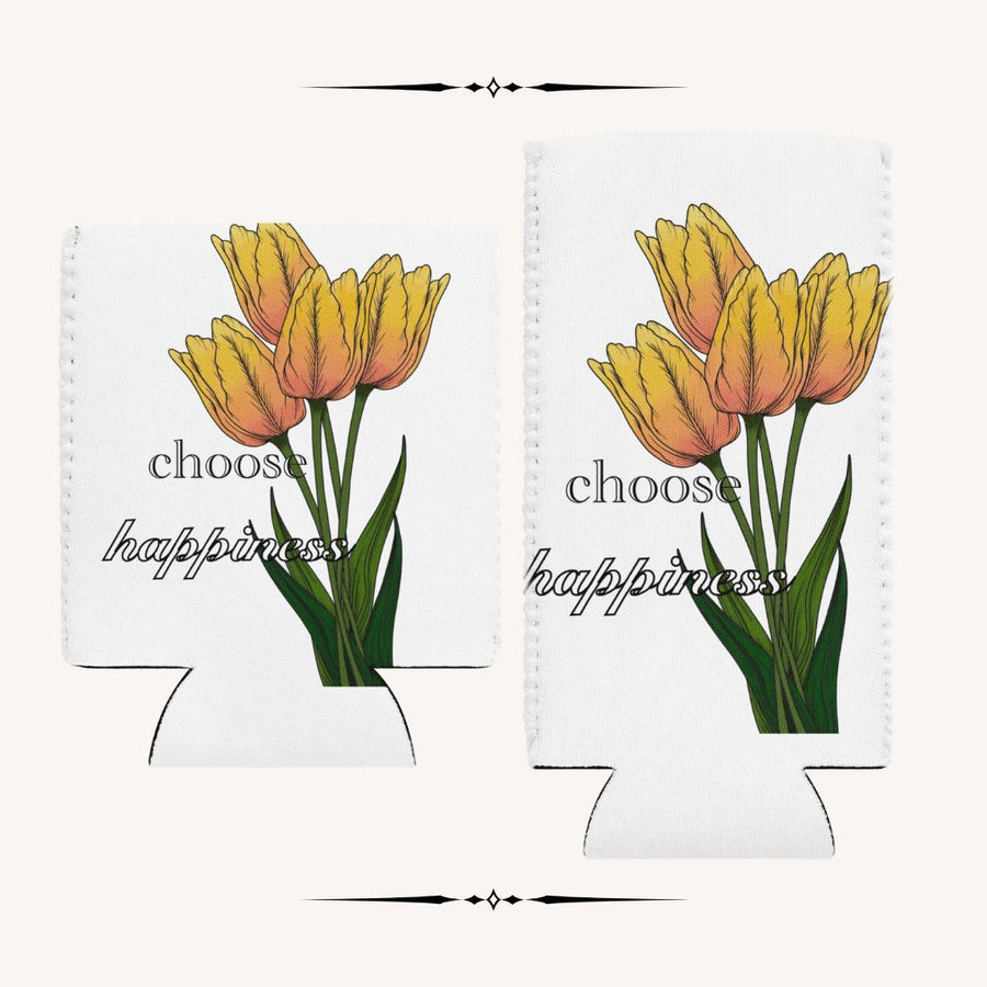 Stylish Tulip Neoprene Beverage Sleeve for Keeping Drinks Cold, Great Gift for Picnics and Tailgating Celebrations.
