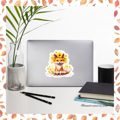 Foxy Mama Bubble-free Sticker, Durable Vinyl Sticker Ideal for Laptops