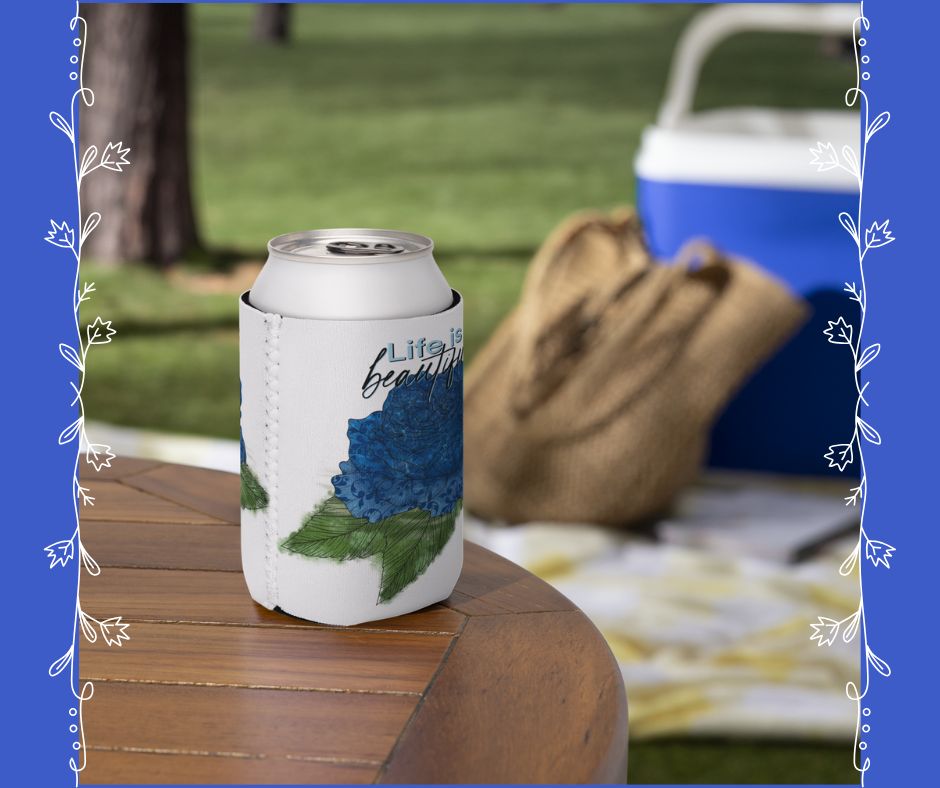 Rose Slim Can Cooler, Tall Drink Holder, Insulated Beverage Sleeve, Party Essential, Great For Events, Drink Keeper