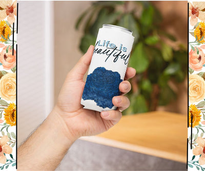 Rose Slim Can Cooler, Tall Drink Holder, Insulated Beverage Sleeve, Party Essential, Great For Events, Drink Keeper