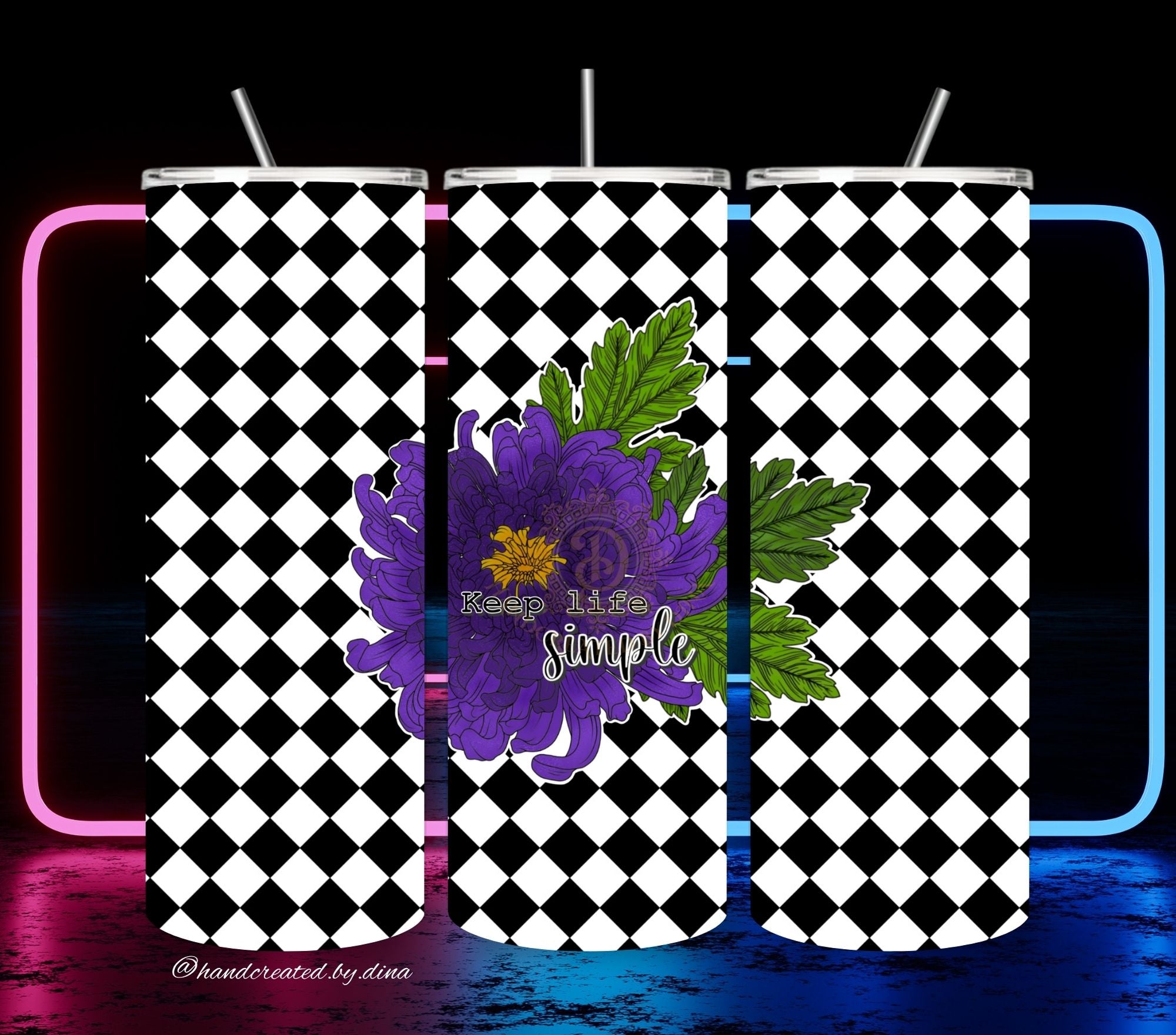 Chrysanthemum Stainless Steel Tumbler, Sleek Double-Walled Insulated Cup for On-the-Go, Perfect Gift for Friends and Family