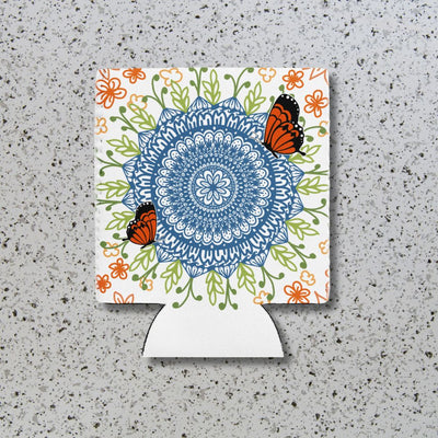 Mandala Can Cooler - Insulated Beverage Holder for Hot Summer Days - Perfect Gift for Beer Lovers and Outdoor Enthusiasts