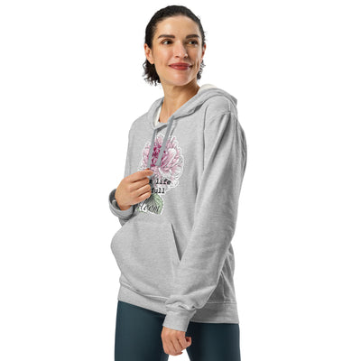 Adidas Floral Print Hoodie Fleece Sweatshirt, Cozy Activewear, Unisex Attire, Warm Loungewear, Sporty Casual Hoodie