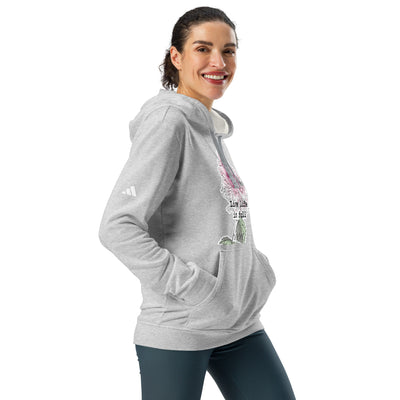 Adidas Floral Print Hoodie Fleece Sweatshirt, Cozy Activewear, Unisex Attire, Warm Loungewear, Sporty Casual Hoodie