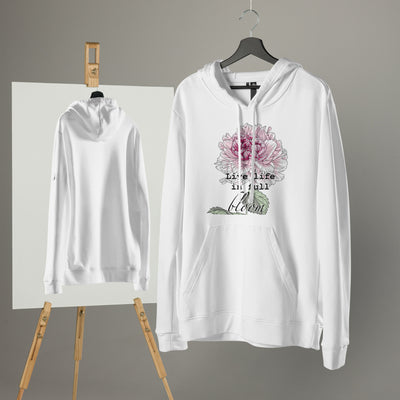 Adidas Floral Print Hoodie Fleece Sweatshirt, Cozy Activewear, Unisex Attire, Warm Loungewear, Sporty Casual Hoodie
