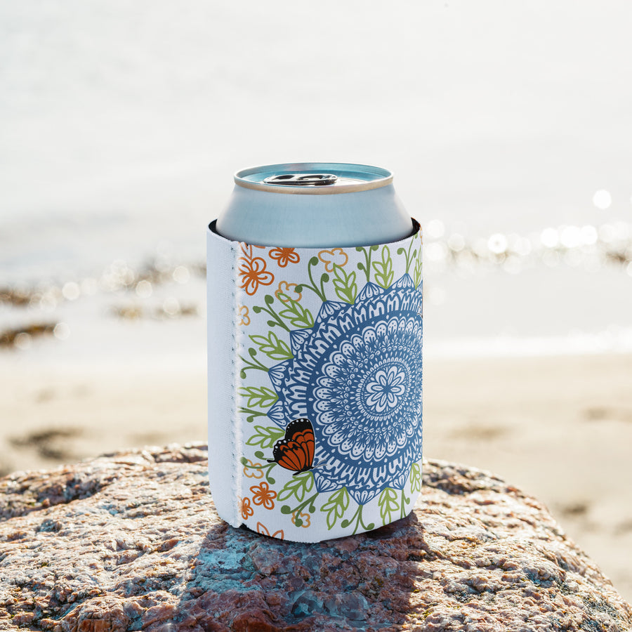 Mandala Can Cooler - Insulated Beverage Holder for Hot Summer Days - Perfect Gift for Beer Lovers and Outdoor Enthusiasts