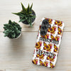 Floralfly (Yellow) Tough Case for Samsung, Durable Phone Case, Samsung Protective Cover, Shockproof Samsung