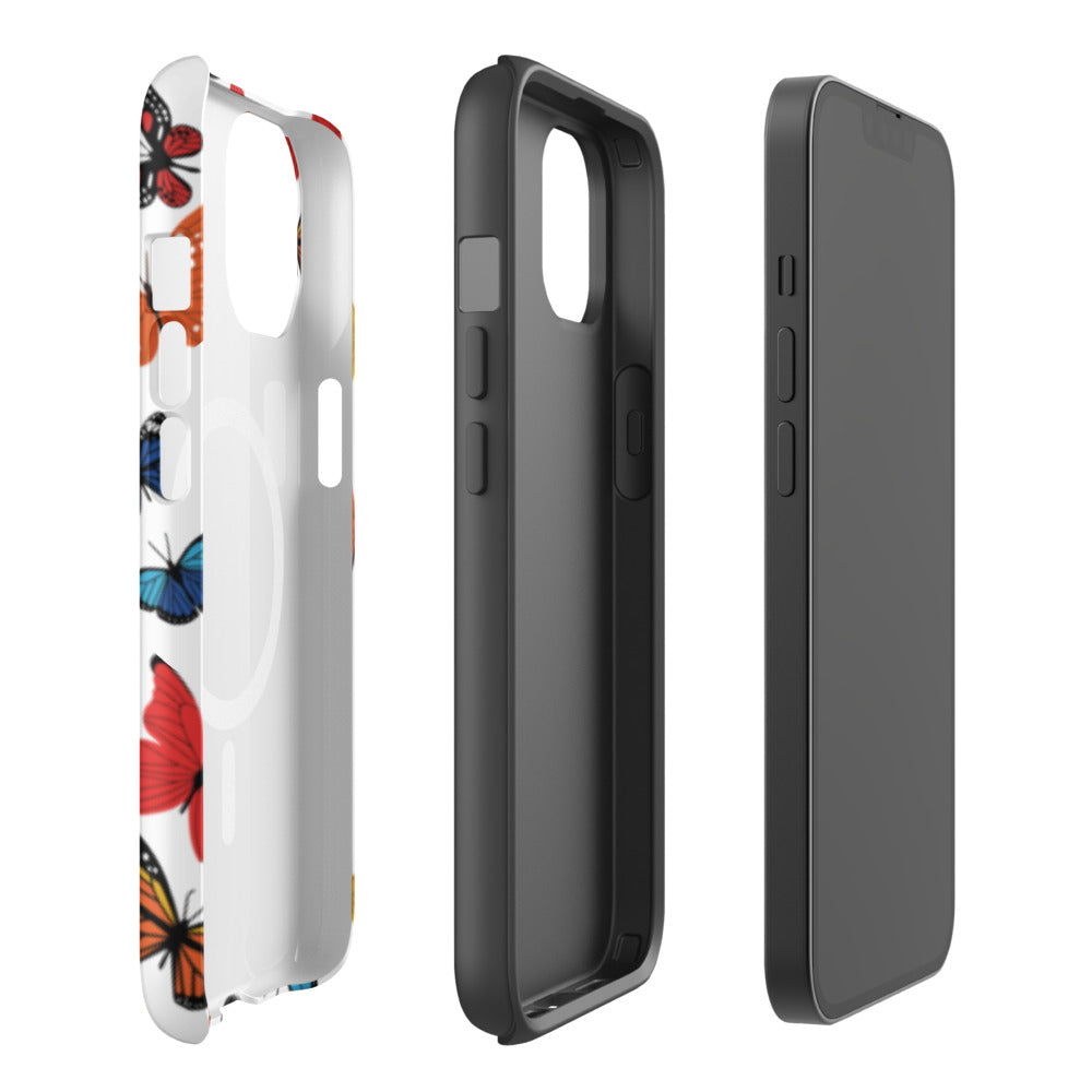 MagSafe® Butterfly Tough Case for iPhone®, Durable Phone Cover, Shockproof iPhone® Case, Protective iPhone® Case, Gift