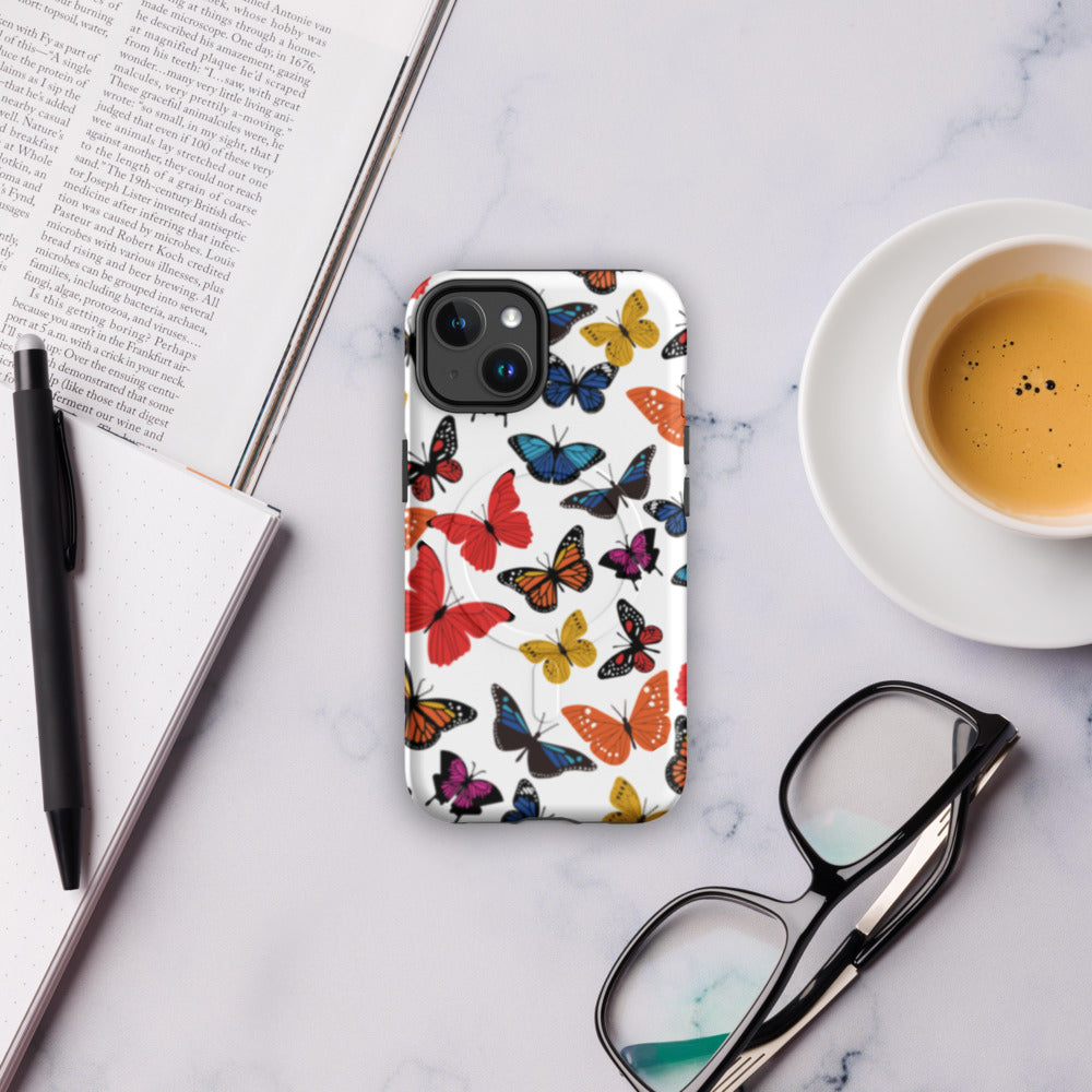 MagSafe® Butterfly Tough Case for iPhone®, Durable Phone Cover, Shockproof iPhone® Case, Protective iPhone® Case, Gift