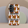 Floralfly (Yellow) Tough Case for Samsung, Durable Phone Case, Samsung Protective Cover, Shockproof Samsung