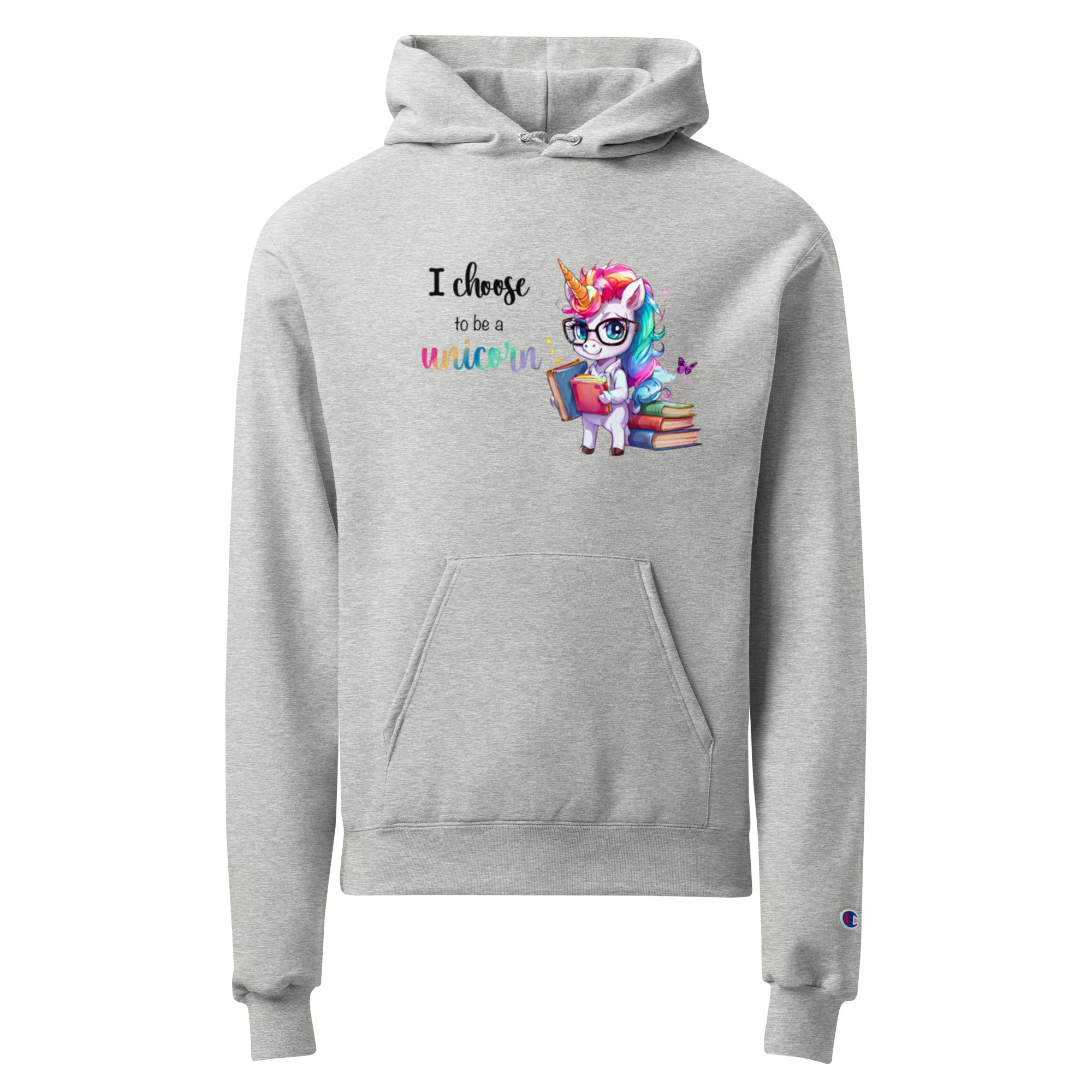 Champion Unisex Unicorn Graphic Hoodie, Hooded Sweatshirt, Comfortable Hoodie, Durable Sweatshirt, Relaxed Fit, Sporty Casual